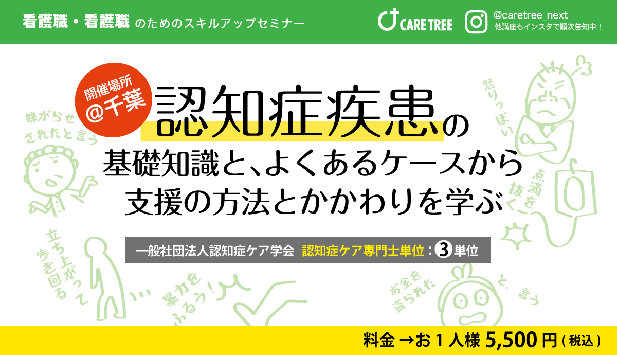 認知症疾患の基礎知識とよくあるケースから支援の方法とかかわりを学ぶ